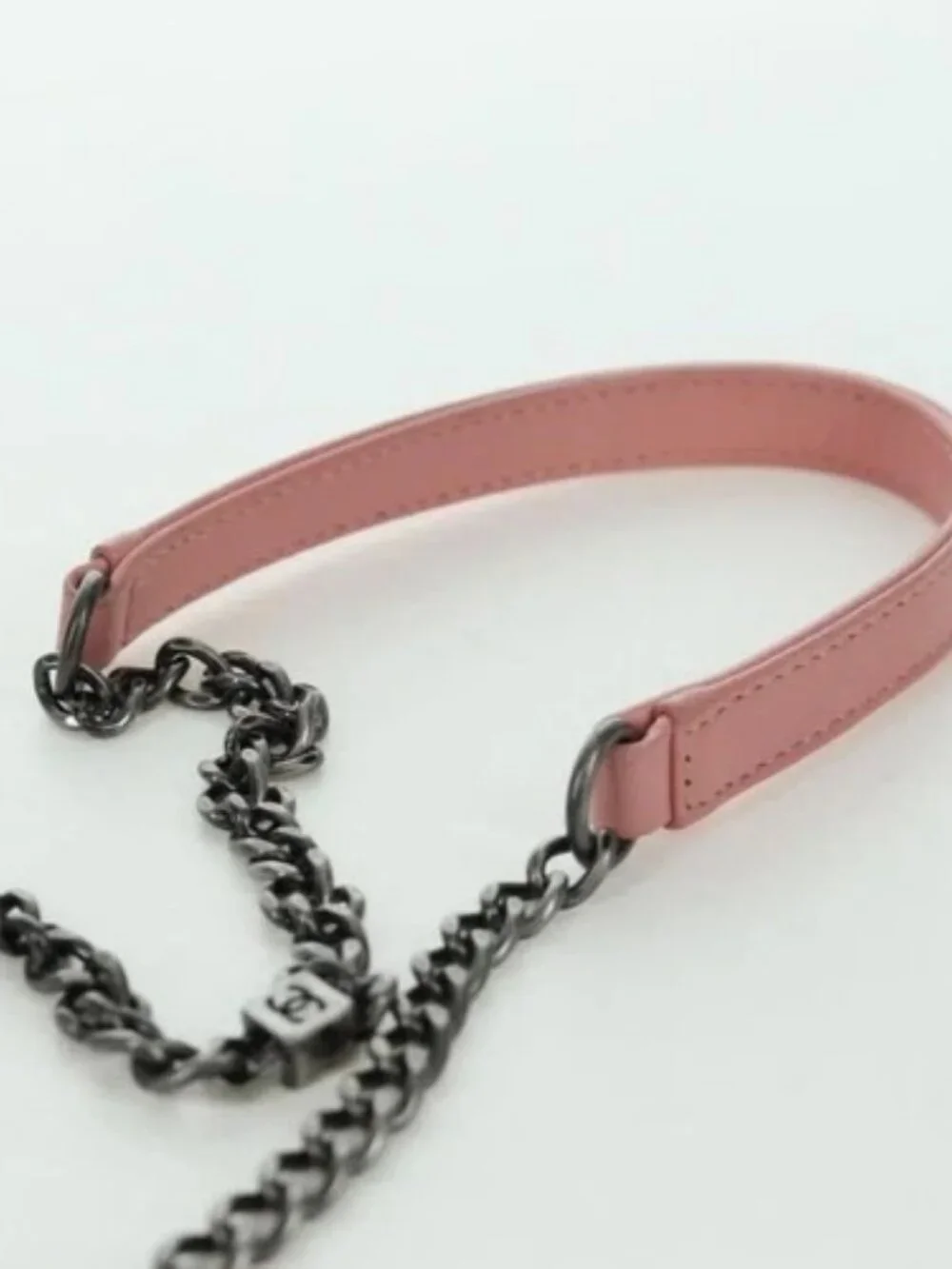 CHANEL Matelasse Lego Boy Chain Shoulder Bag Lamb Skin Pink CC Auth 172559SAM